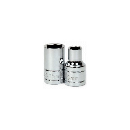 Williams Metric Socket, Drive: 1/2in., Type: Standard, Style: 12 Point, 13mm, Length: 1-1/2in. 32613
